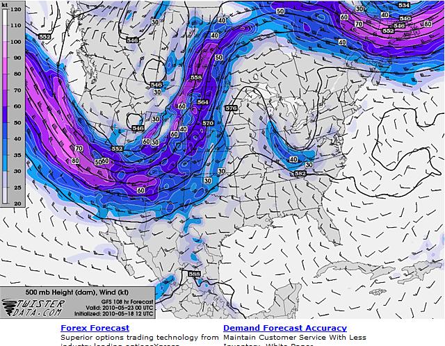 GFS Model - 108 hours out